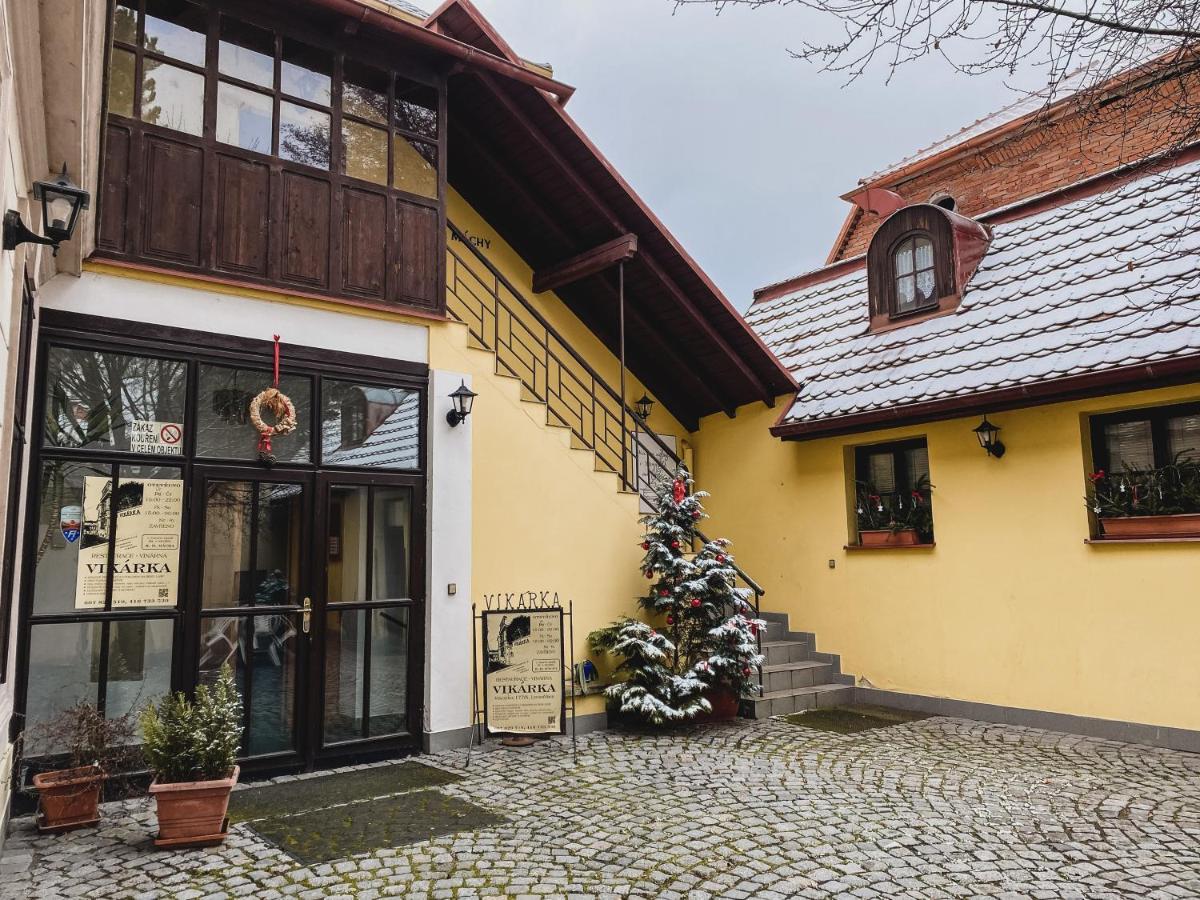 Vinarna Vikarka Otel Litoměřice Dış mekan fotoğraf